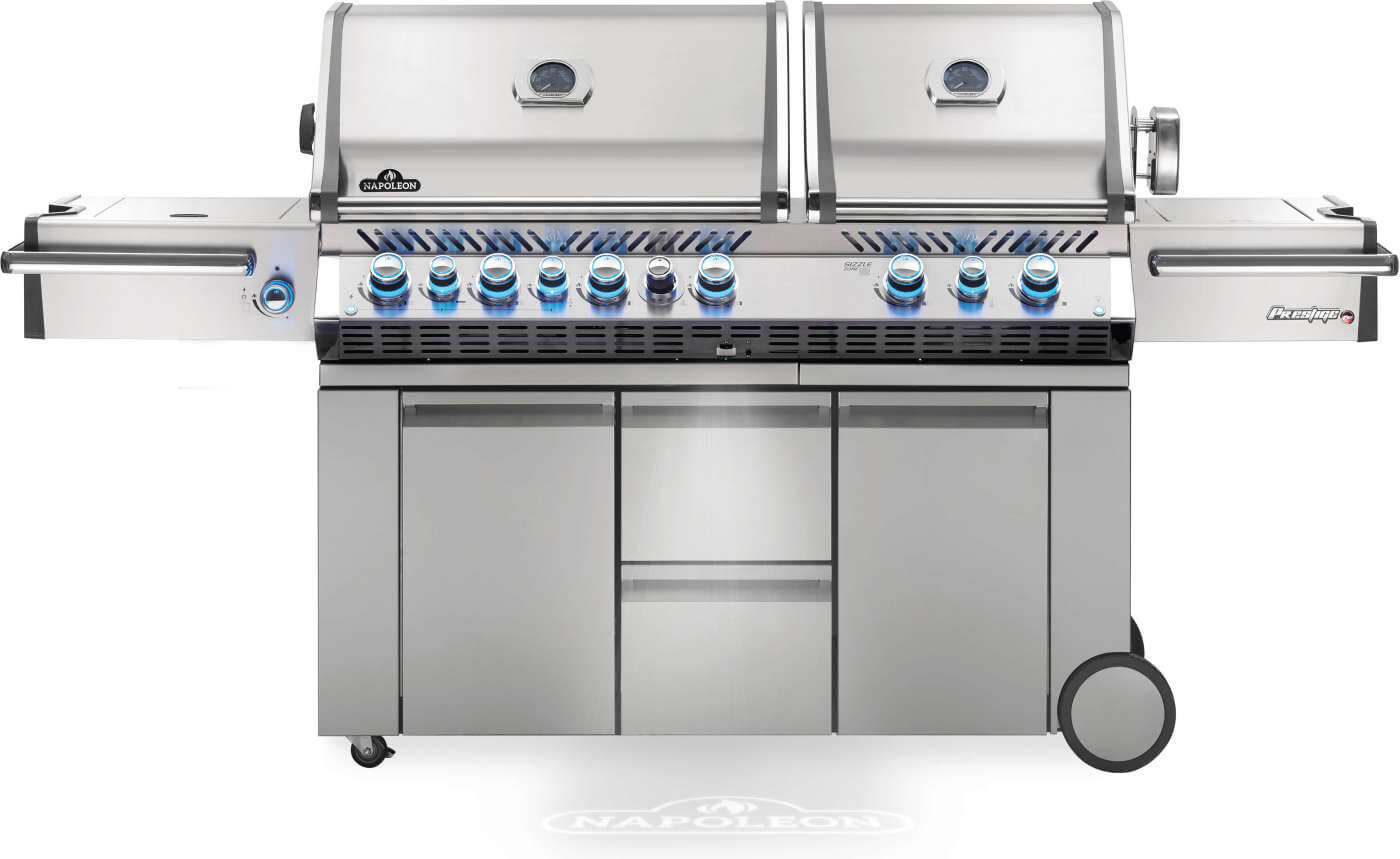 Prestige PRO 825 RSBI avec brûleur latéral double à contrôle indépendant, et brûleurs de cuve et arrière infrarouges
