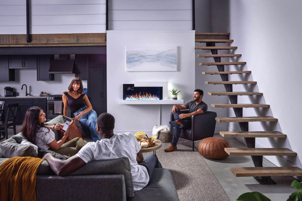 STYLUSᴹᴰ CARA ELITE Electric Wall Fireplace | NEFP32‑5019W‑IOT