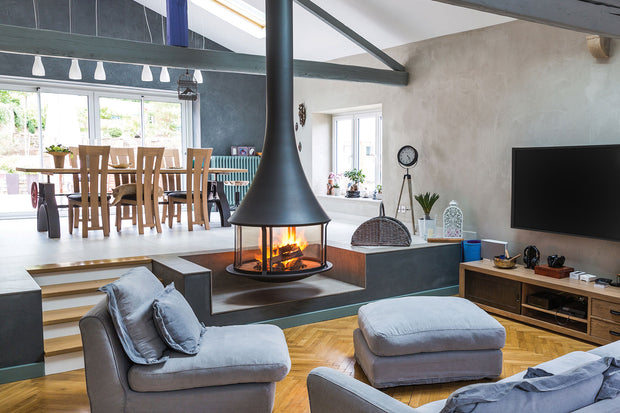 Suspended Fireplace JC Bordelet Zelia