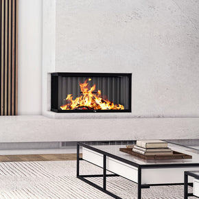 LUXUS® 32 Left Corner Wood Fireplace - LXCL32