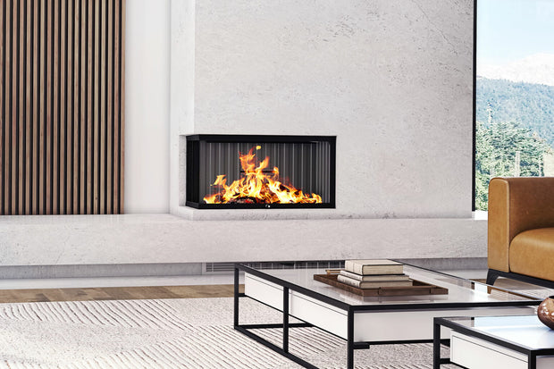 LUXUS® 32 Left Corner Wood Fireplace - LXCL32