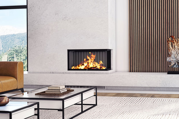 LUXUS® 32 Right Corner Wood Fireplace - LXCR32