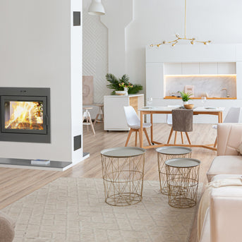 ASTRA DUO 38 Contemporary See-Through Wood Fireplace - 38ATD-01