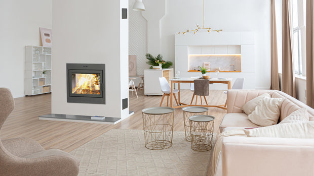 ASTRA DUO 38 Contemporary See-Through Wood Fireplace - 38ATD-01