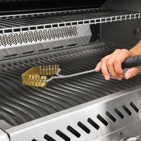 NAPOLEON THREE SIDED GRILL BRUSH - BRASS BRISTLES